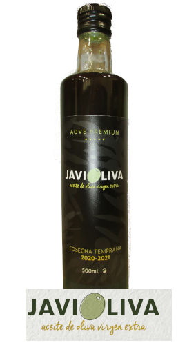 botella de aceite de oliva virgen extra javioliva cosecha temprana