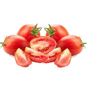 varios tomate pera enteros y tomates pera partidos para ensalada tomates de calidiad extra